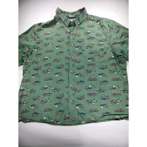 Men’s Duluth Short Sleeve Button Up 2XL RELAXED FIT, Campers RV Camping Untucked - Picture 2 of 9